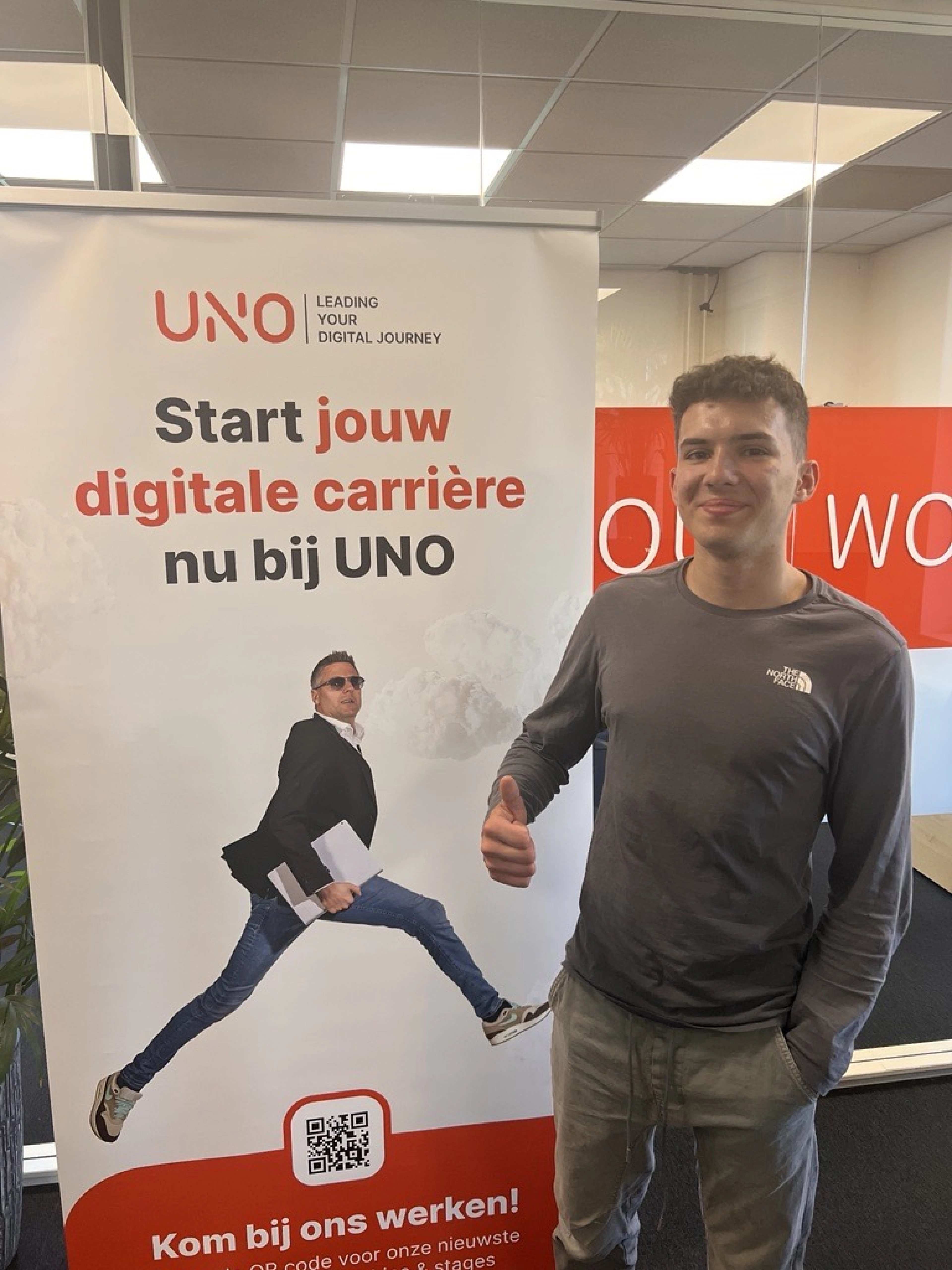 Studenten bij baan bij UNO